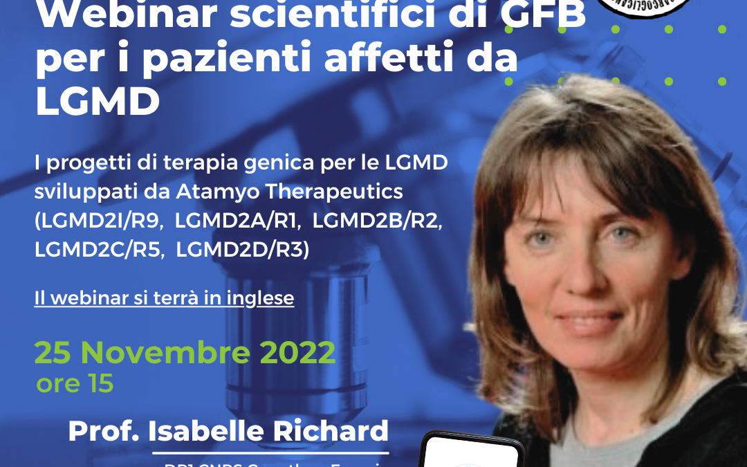 25.11.2022 – GFB terzo WEBINAR scientifico – I PROGETTI DI TERAPIA GENICA